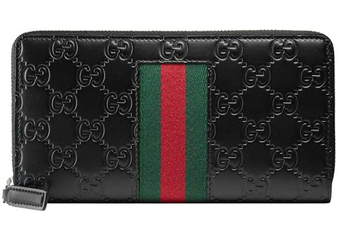 wolf gucci wallet|black gucci signature zipper wallet.